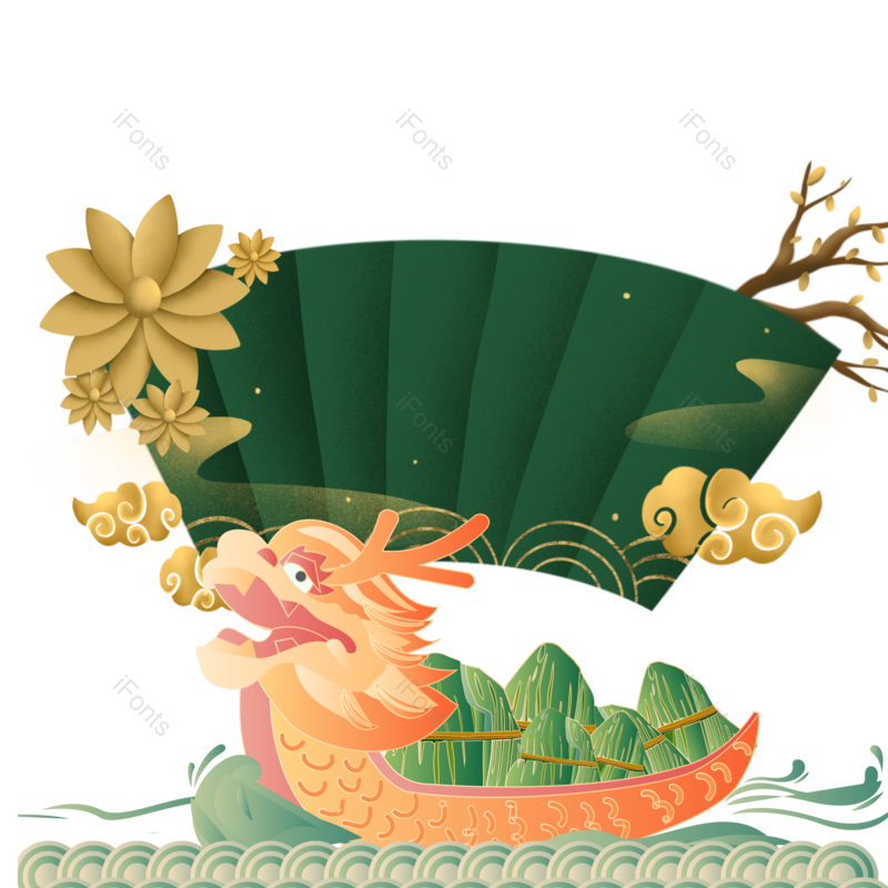 边框图片,端午元素,装饰元素PNG,边框元素免抠素材